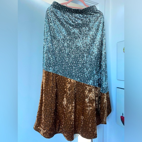 NWT Porridge by Anthropologie High Low Two Toned Skiry - Picture 3 of 10